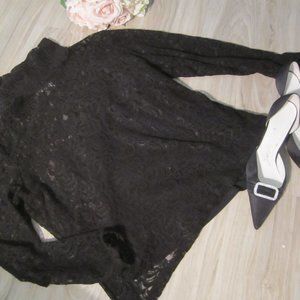 NICOLE MILLER - SzXL - Black Lace with Cami Top
